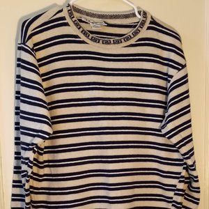 Vintage 80s-90s t.edwards striped cotton top for women size M